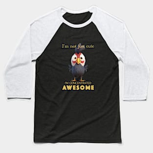 Rooster Concentrated Awesome Cute Adorable Funny Quote Baseball T-Shirt